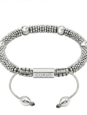 NWT! CORSO KARESI BRACELET - SILVER - SIZE MEDIUM